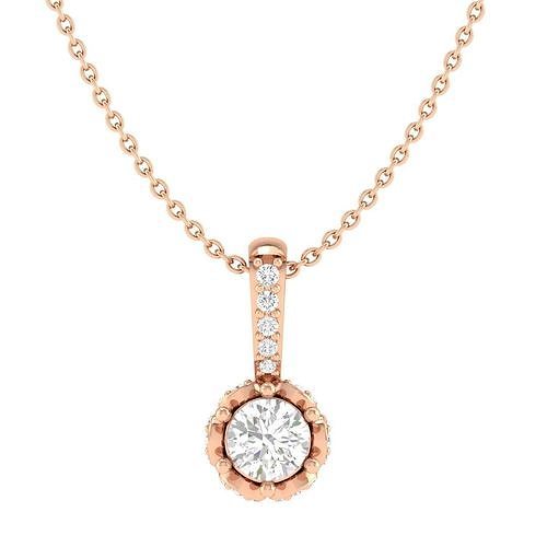 Solitaire women pendant3DM STL JCD details  3D print model