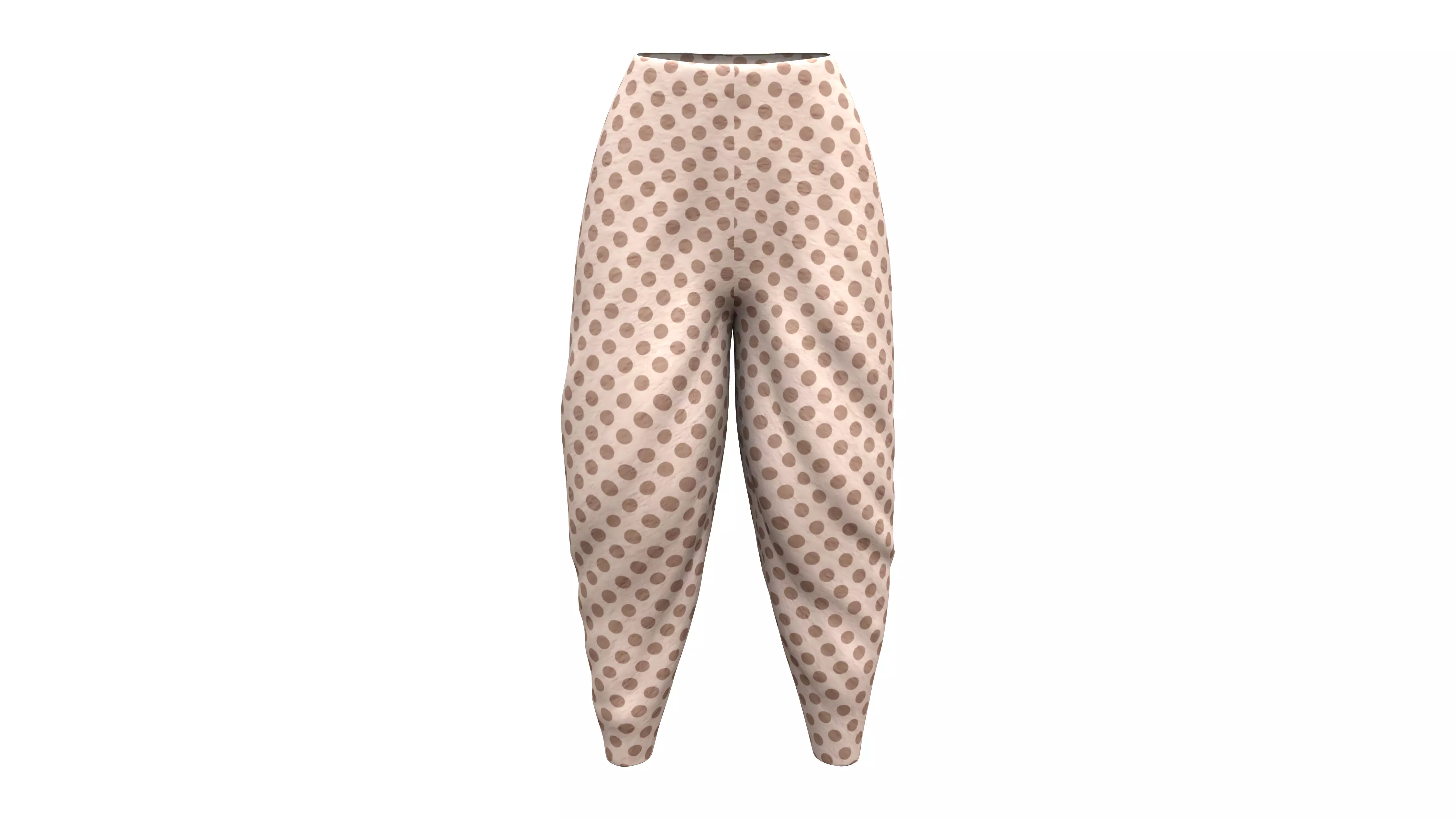 Traditional Indian Clothing Salwar Kameez Bottom Low-poly 3D model