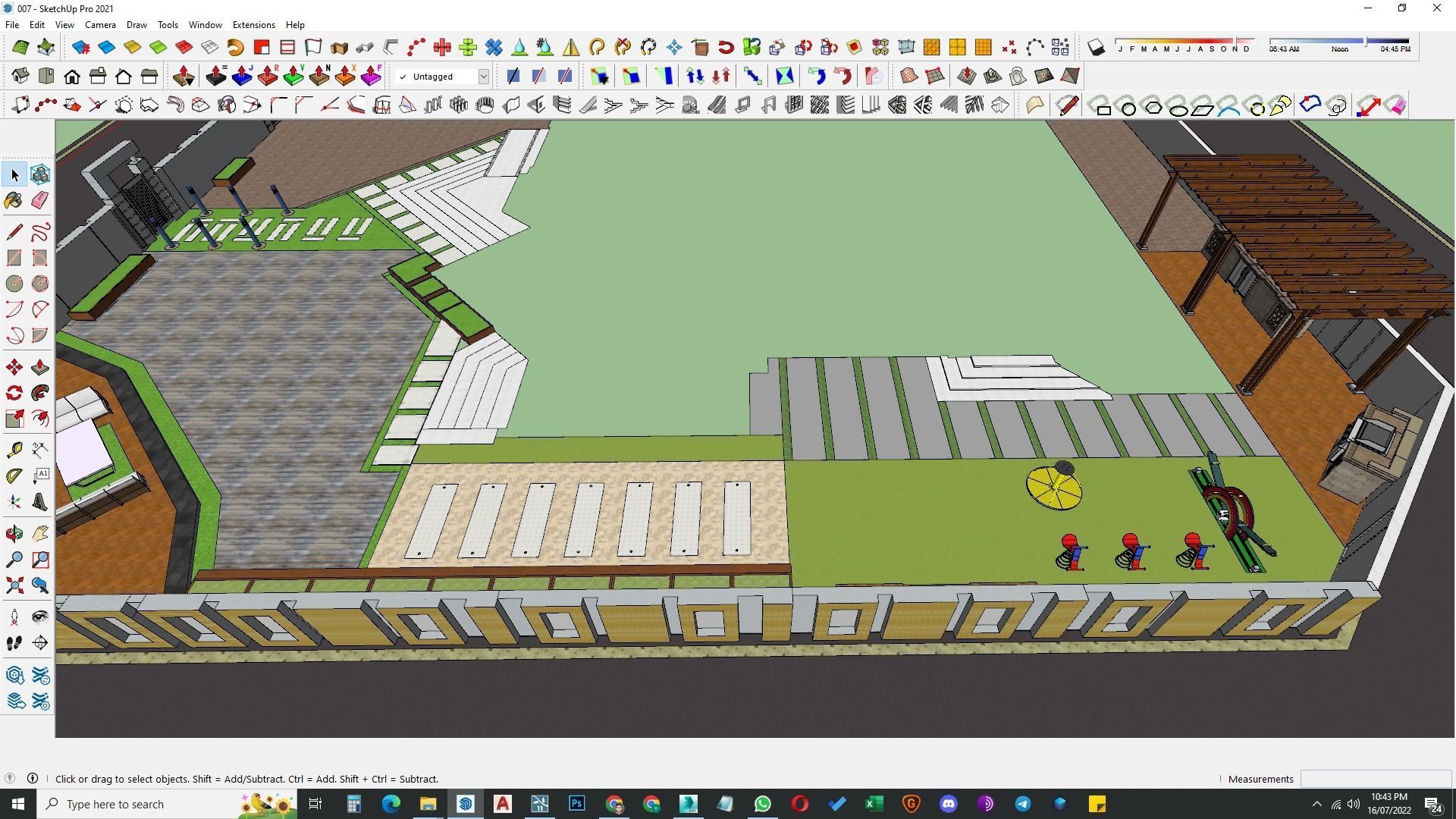 Landscape design of luxury house render in Lumion  Low-poly 3D model_42