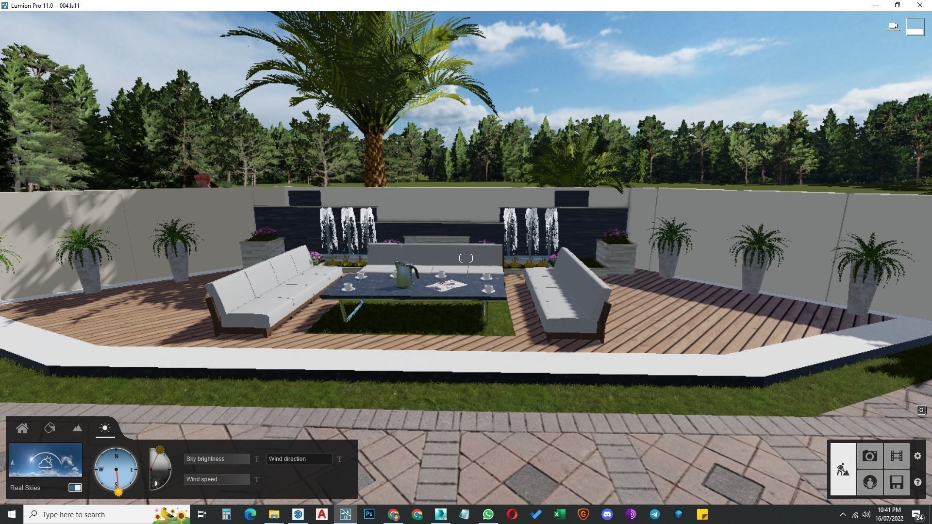 Landscape design of luxury house render in Lumion  Low-poly 3D model_26