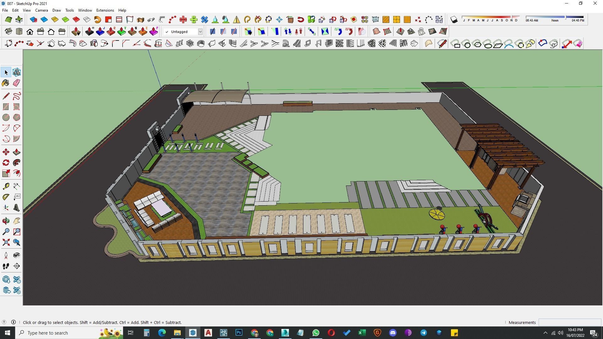 Landscape design of luxury house render in Lumion  Low-poly 3D model_40