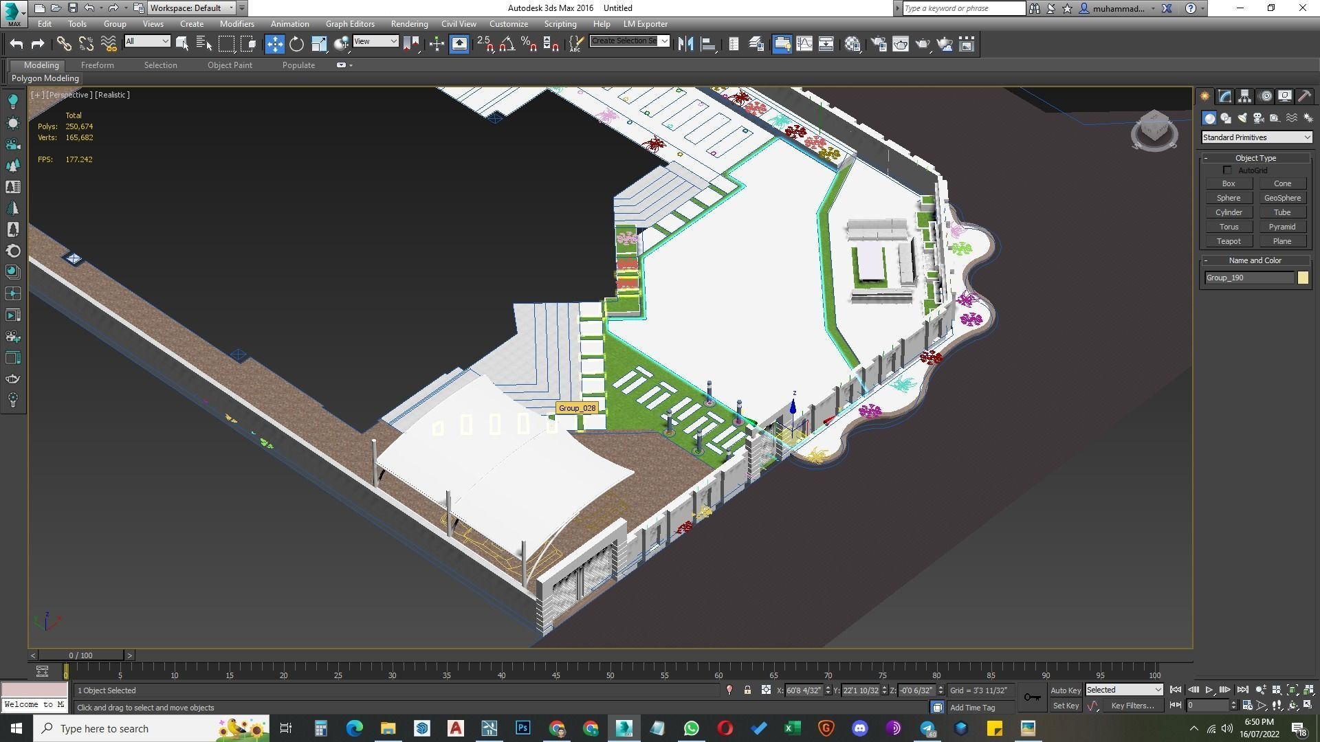 Landscape design of luxury house render in Lumion  Low-poly 3D model_10