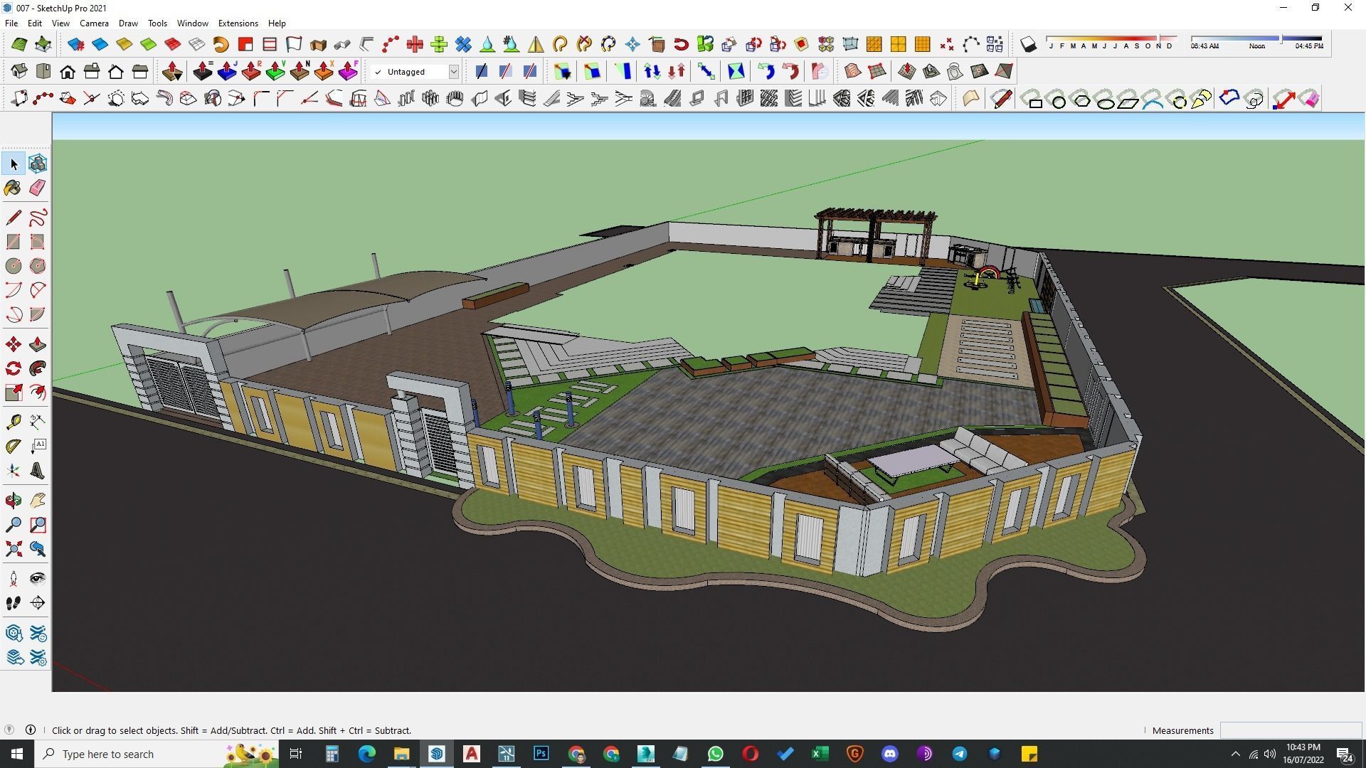 Landscape design of luxury house render in Lumion  Low-poly 3D model_43