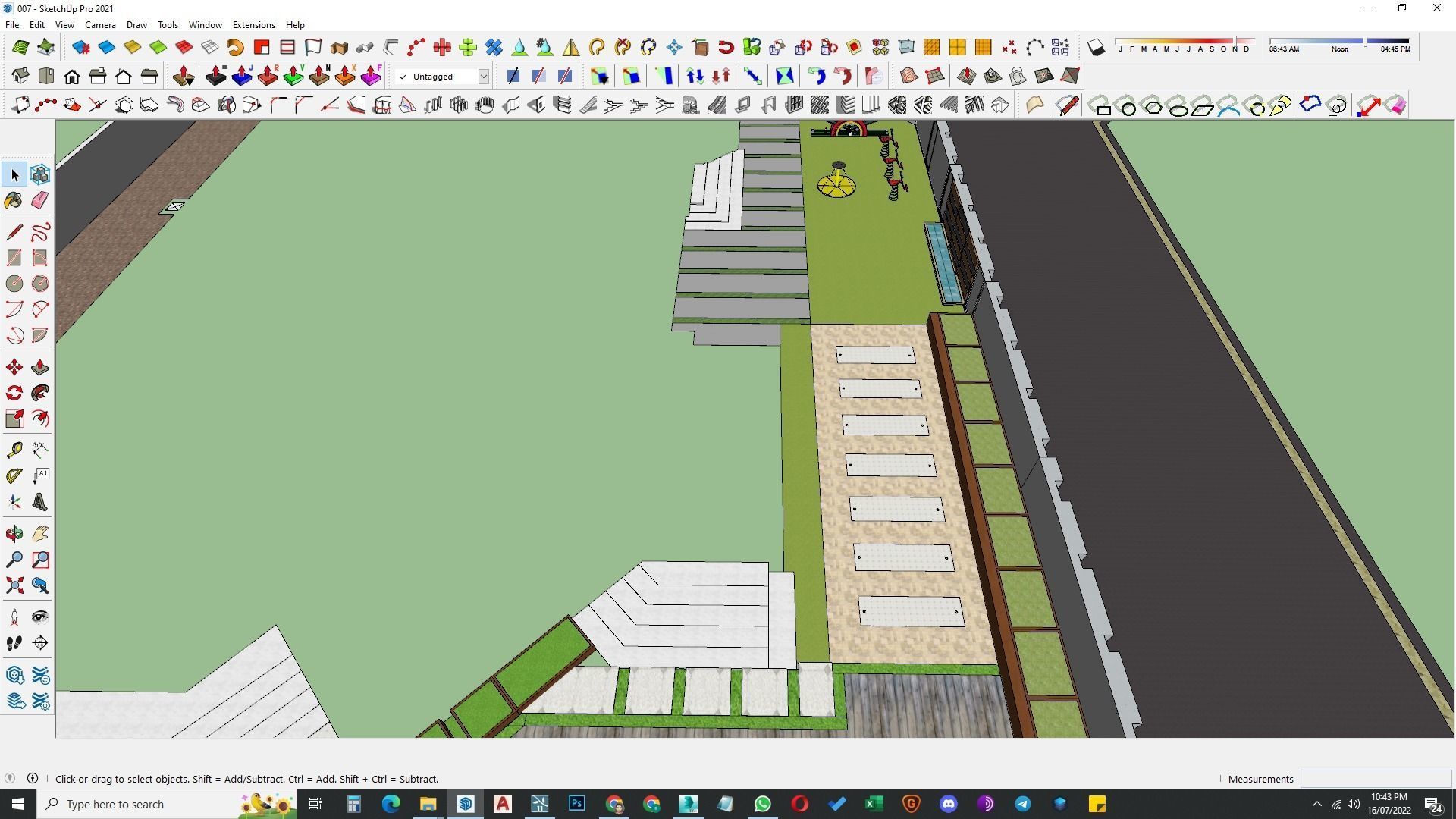 Landscape design of luxury house render in Lumion  Low-poly 3D model_36