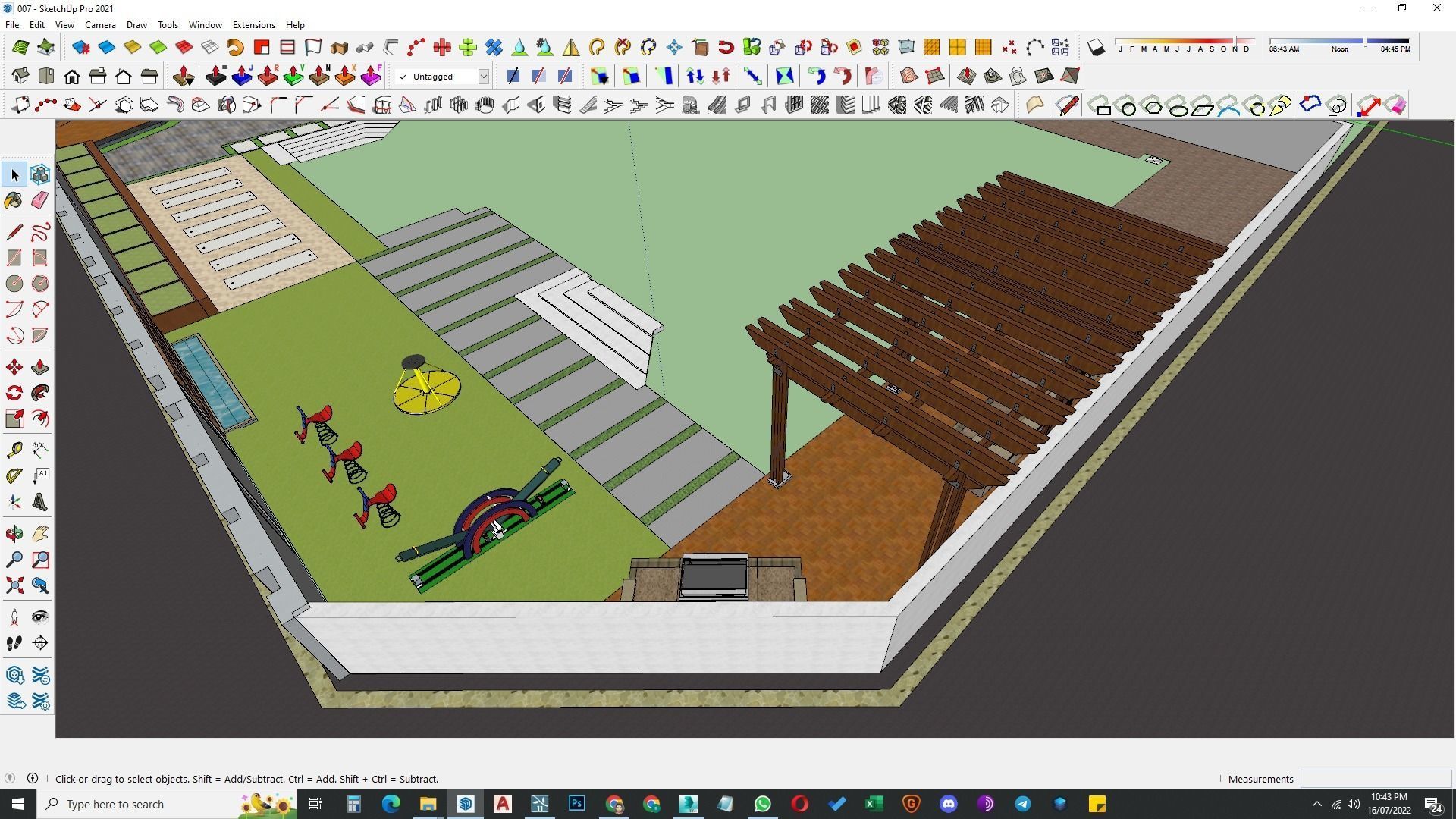 Landscape design of luxury house render in Lumion  Low-poly 3D model_38