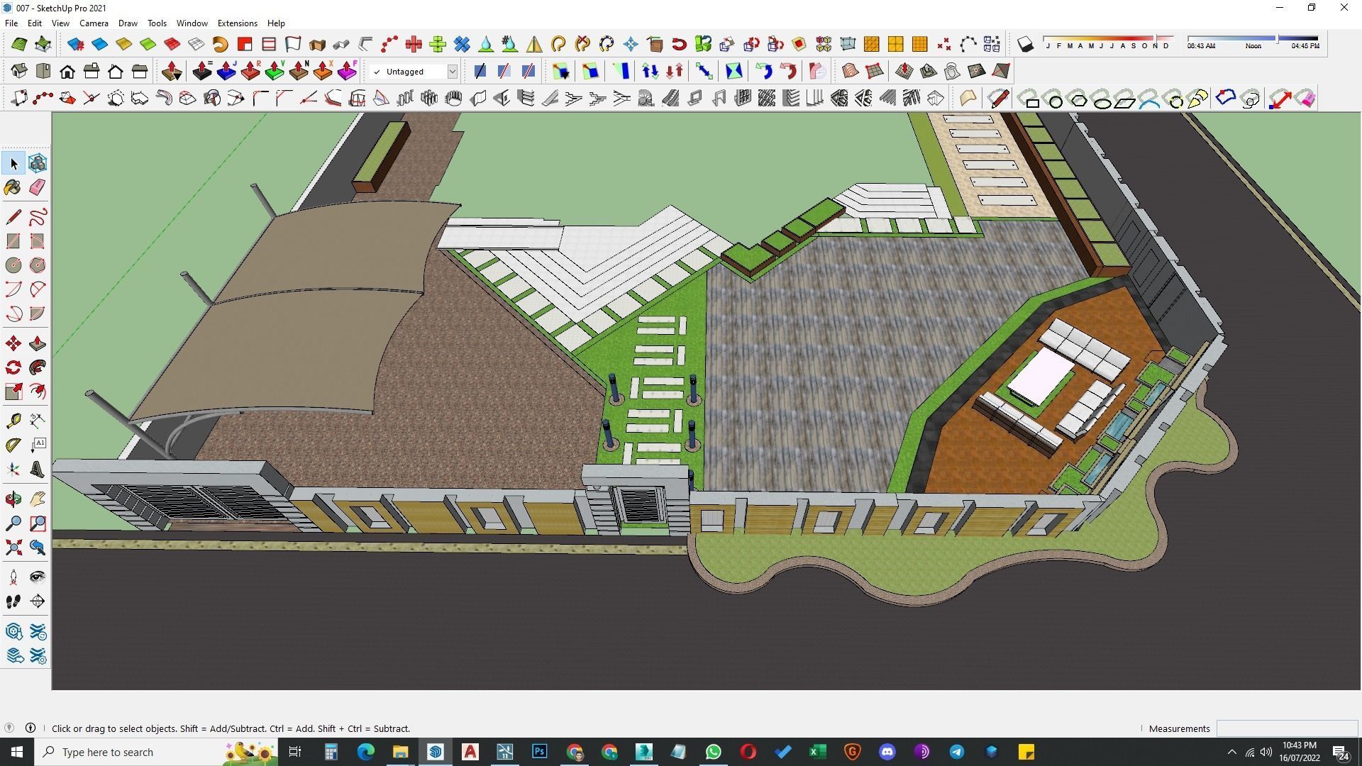 Landscape design of luxury house render in Lumion  Low-poly 3D model_35