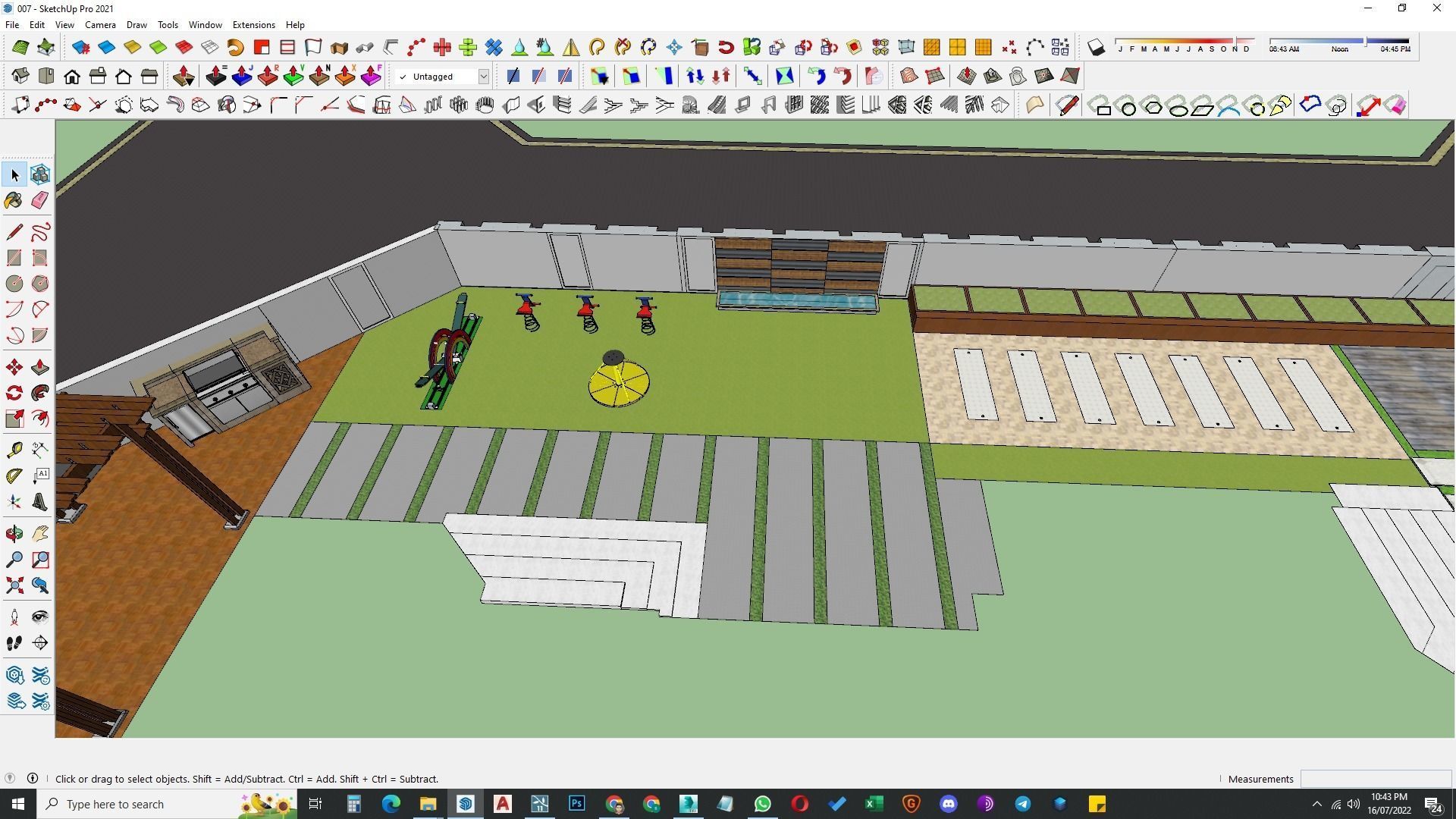 Landscape design of luxury house render in Lumion  Low-poly 3D model_32