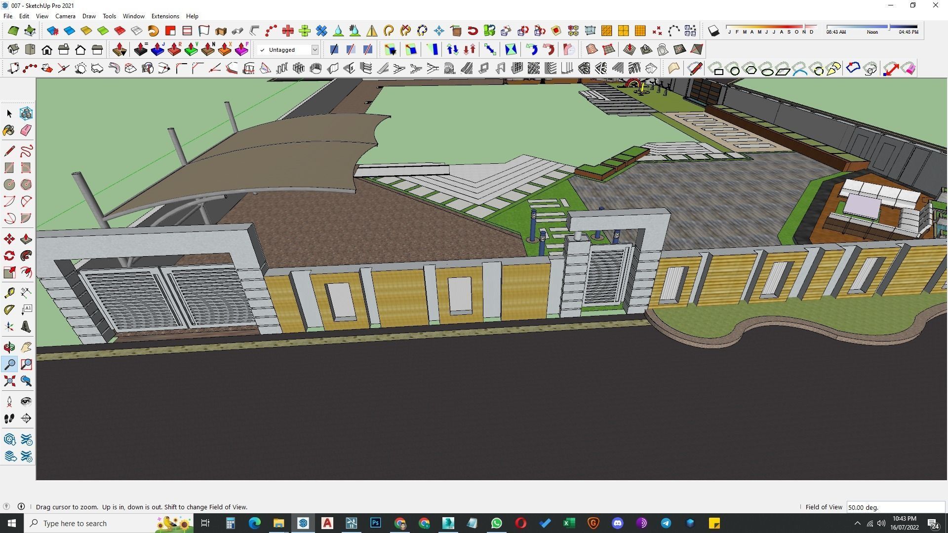 Landscape design of luxury house render in Lumion  Low-poly 3D model_33