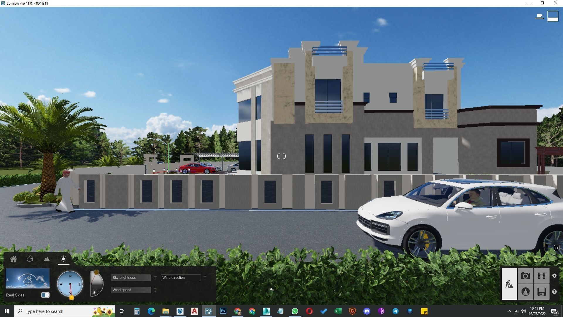 Landscape design of luxury house render in Lumion  Low-poly 3D model_16