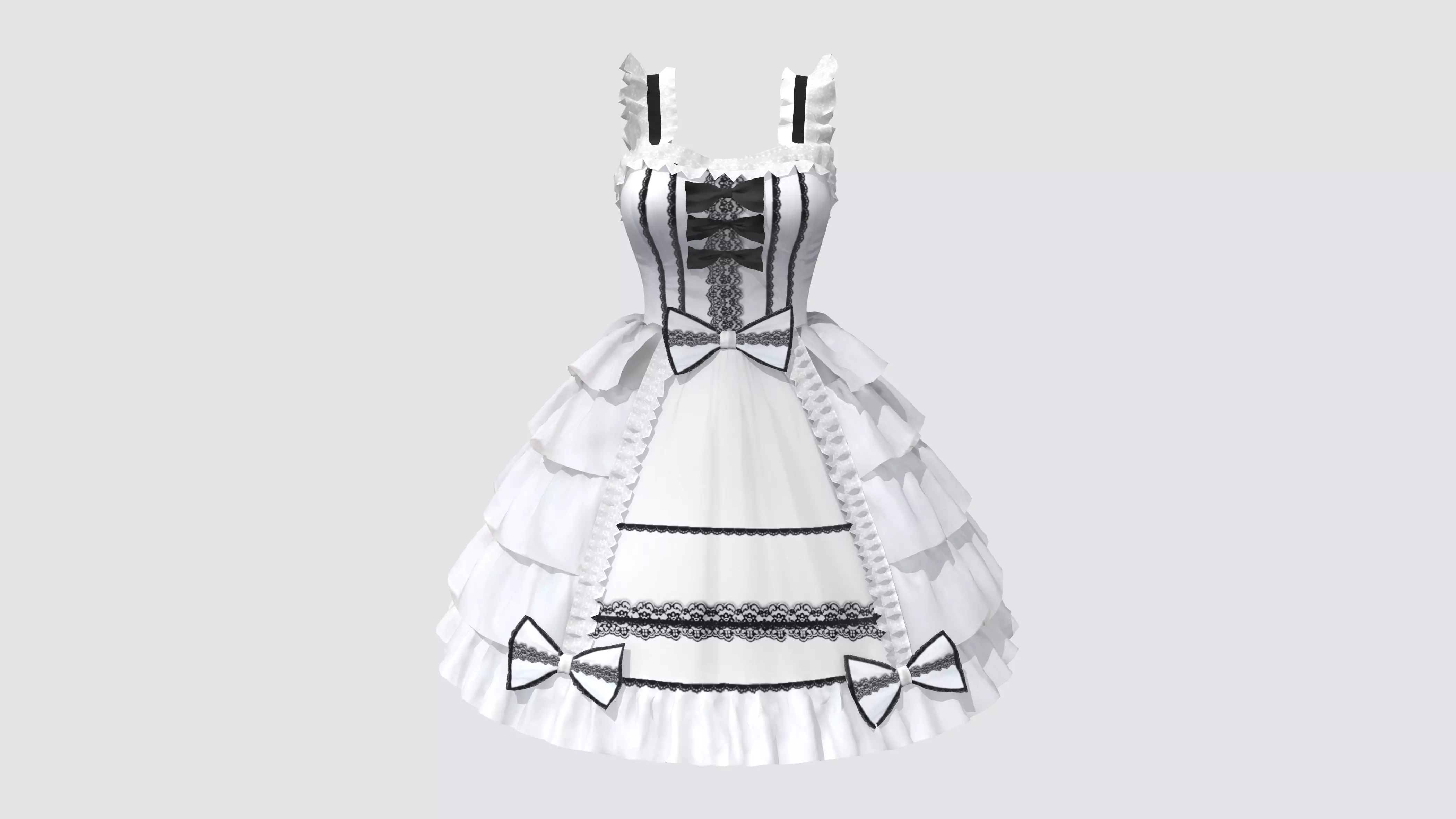 black and white masquerade dress Zombie Ghost Bride Masquerade Dress – Belchic main image 0