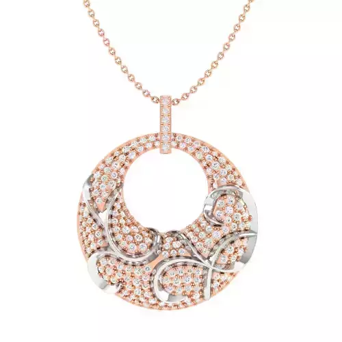 Women cocktail pendant 3dm stl jcd render details 