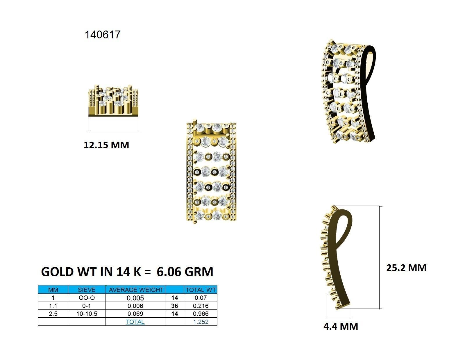 Women pendant 3dm stl jcd render details  3D print model_9