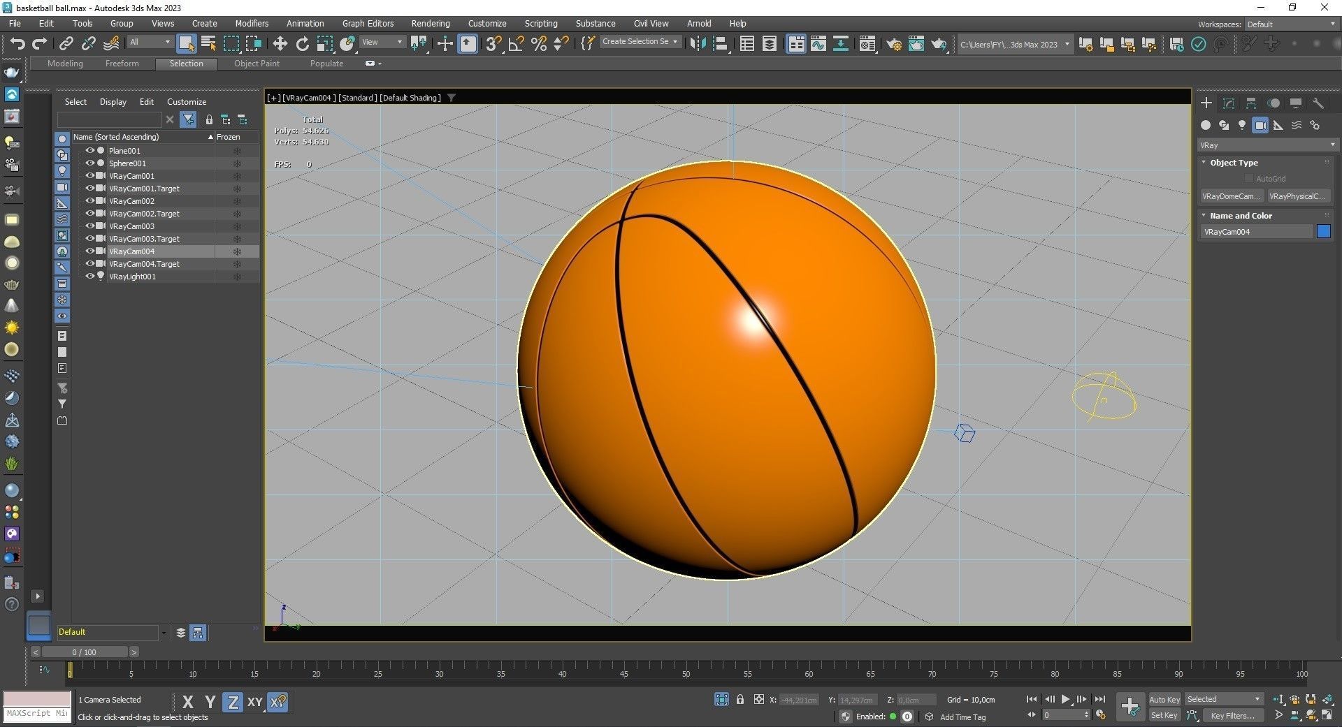 Basketball Ball 3D model_6