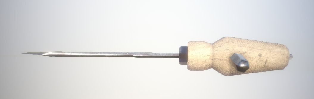 Low-Poly Medieval Drill Editorial License Low-poly 3D model_0