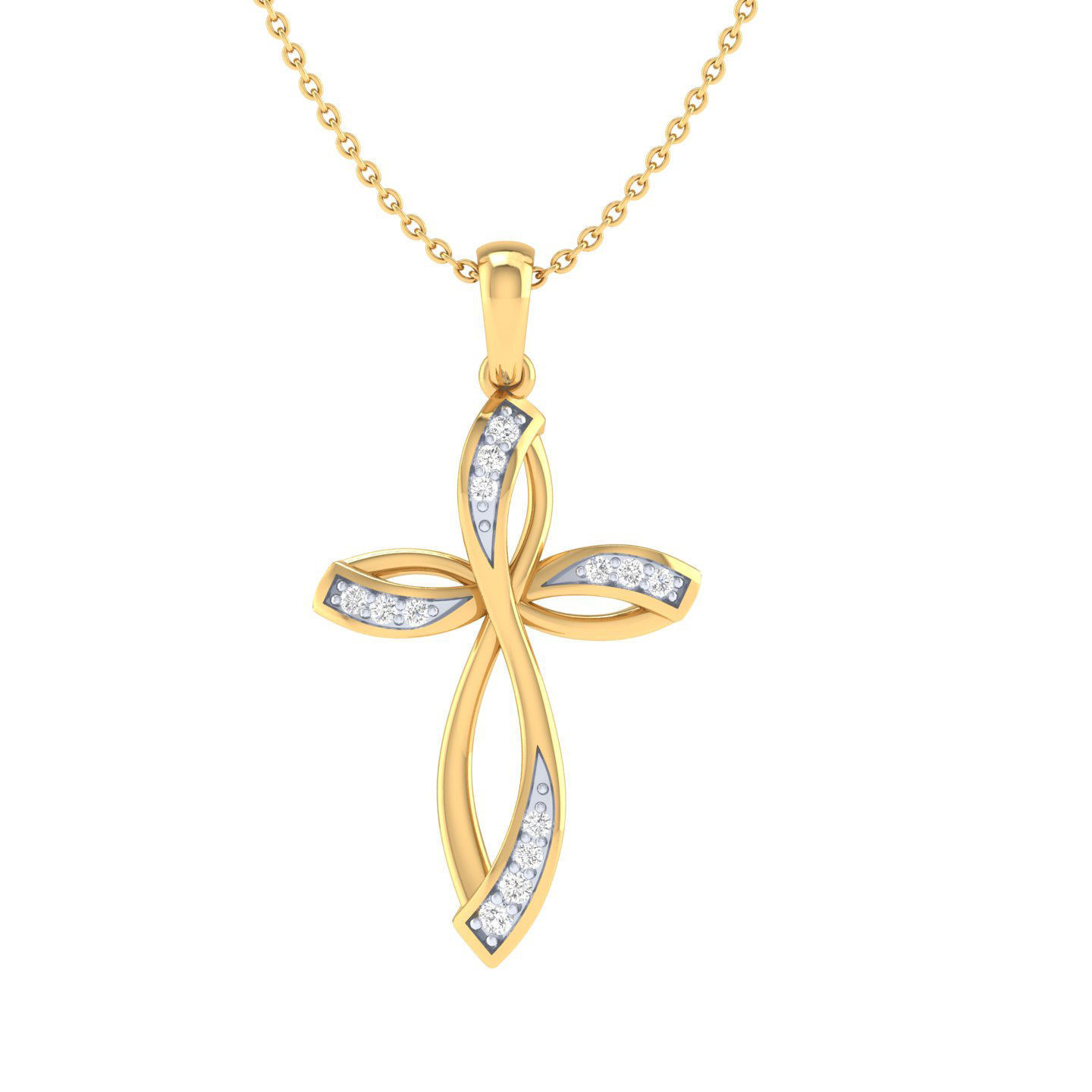 Cross fancy pendant 3dm stl jcd render details  3D print model_16