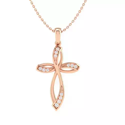 Cross fancy pendant 3dm stl jcd render details  3D print model