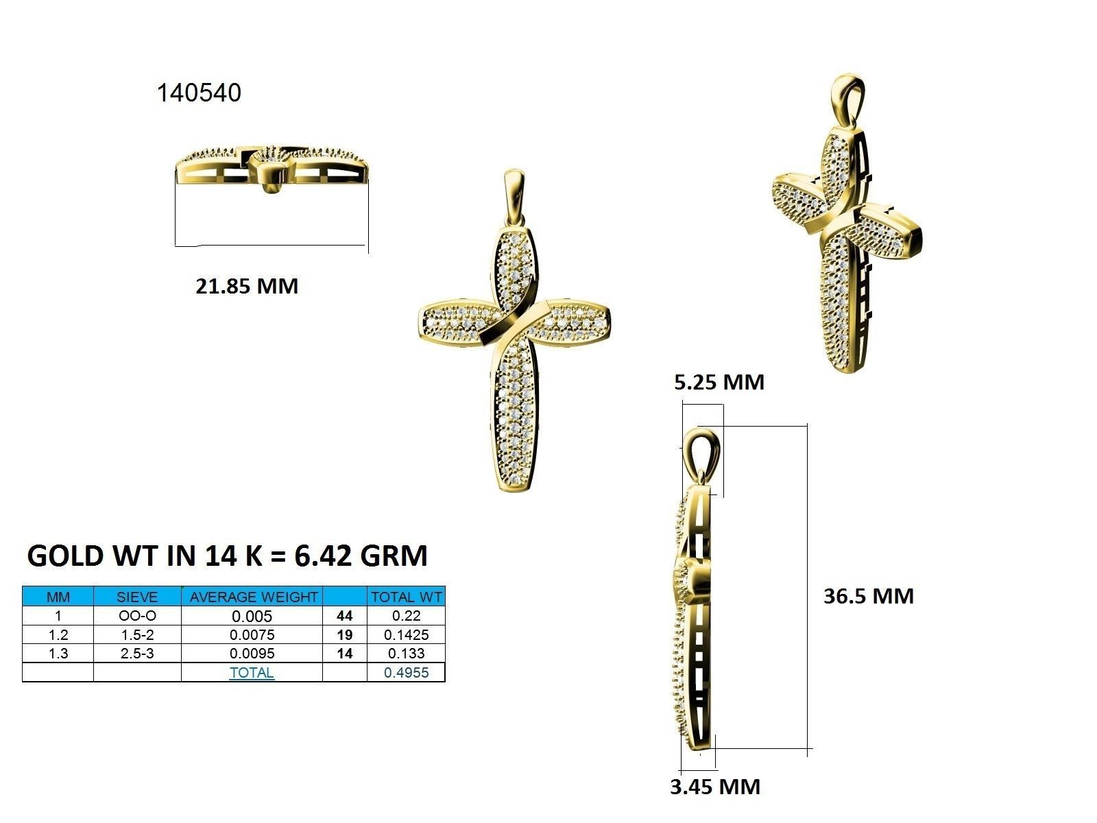 Jesus cross pendant 3dm stl jcd render details  3D print model_9