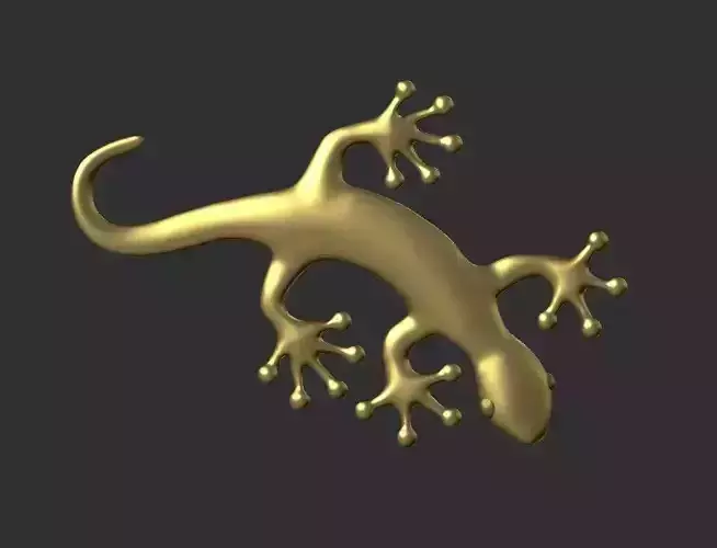 gekko lagartixa lizard 3D print model