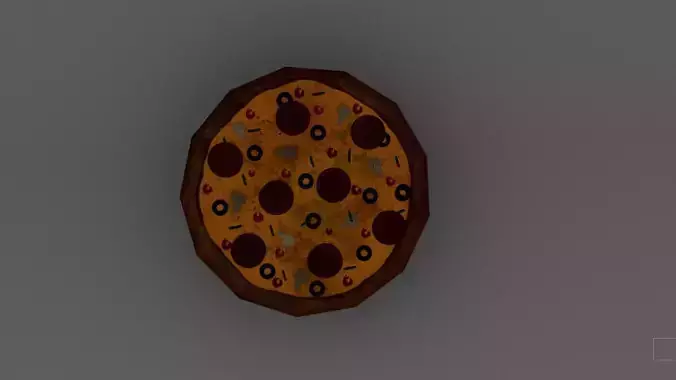 Pizza GameReady Low Poly