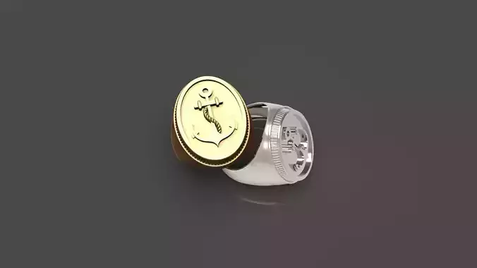 Anchor Signet Ring