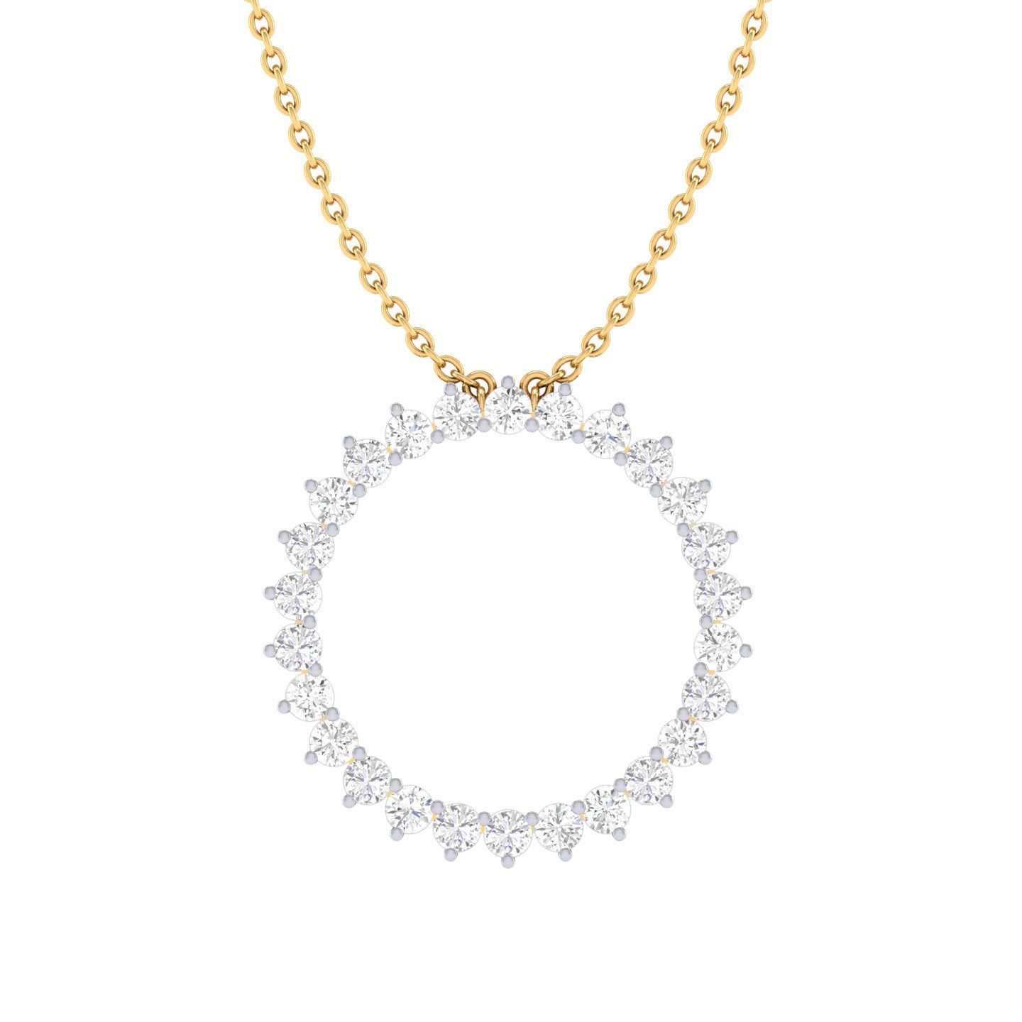 Women round pendant 3dm stl jcd render details 3D print model_6