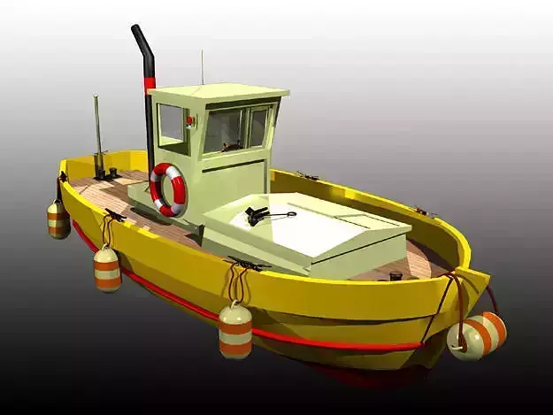 River Boat Free 3D model