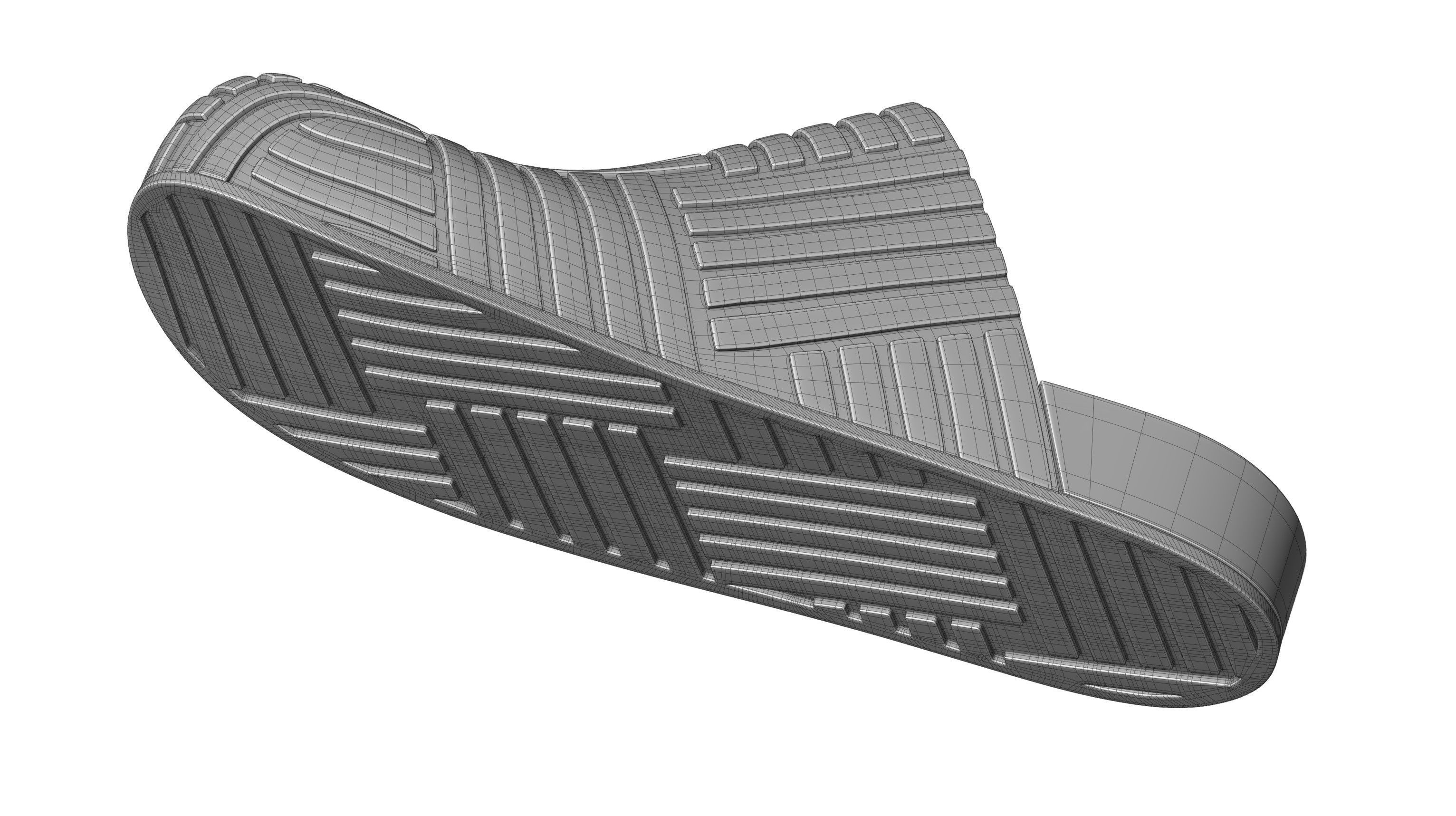 Bottega Veneta Slider Rubber Sandals 3D model_13