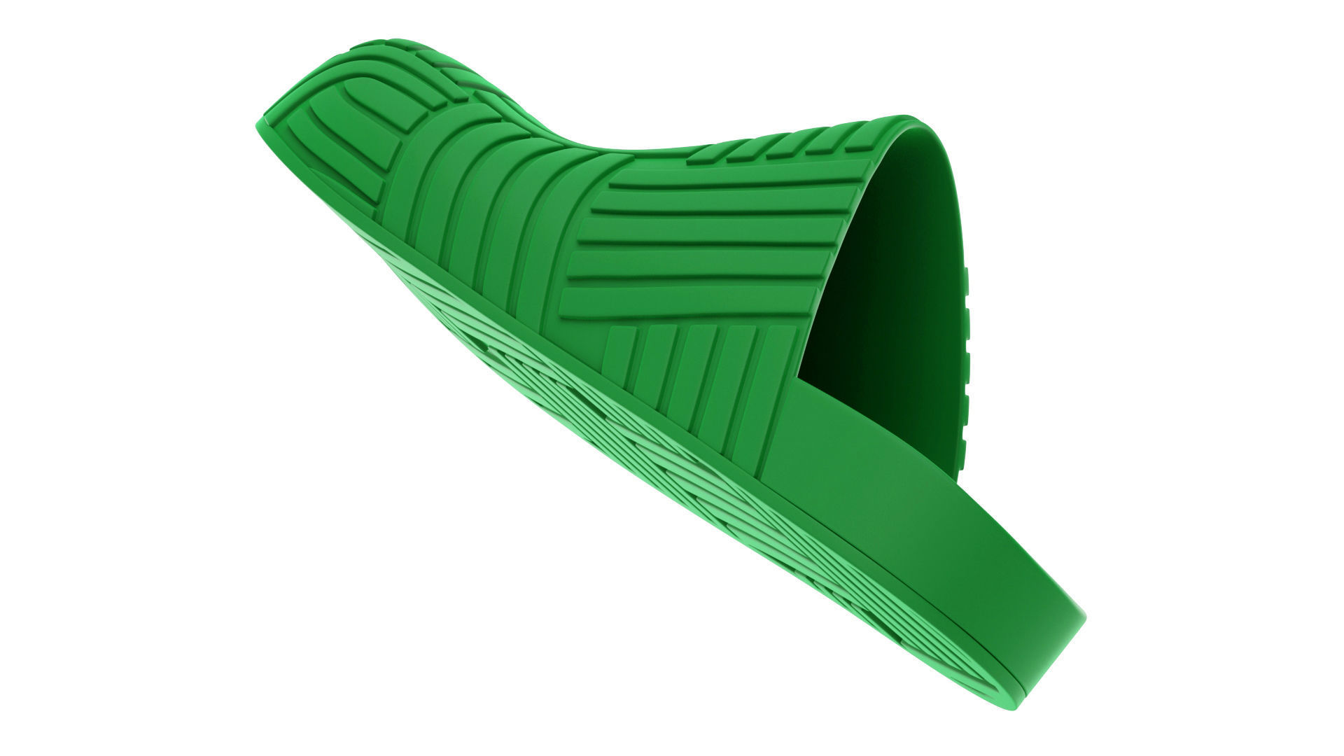 Bottega Veneta Slider Rubber Sandals 3D model_6