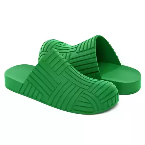Bottega Veneta Slider Rubber Sandals 3D model
