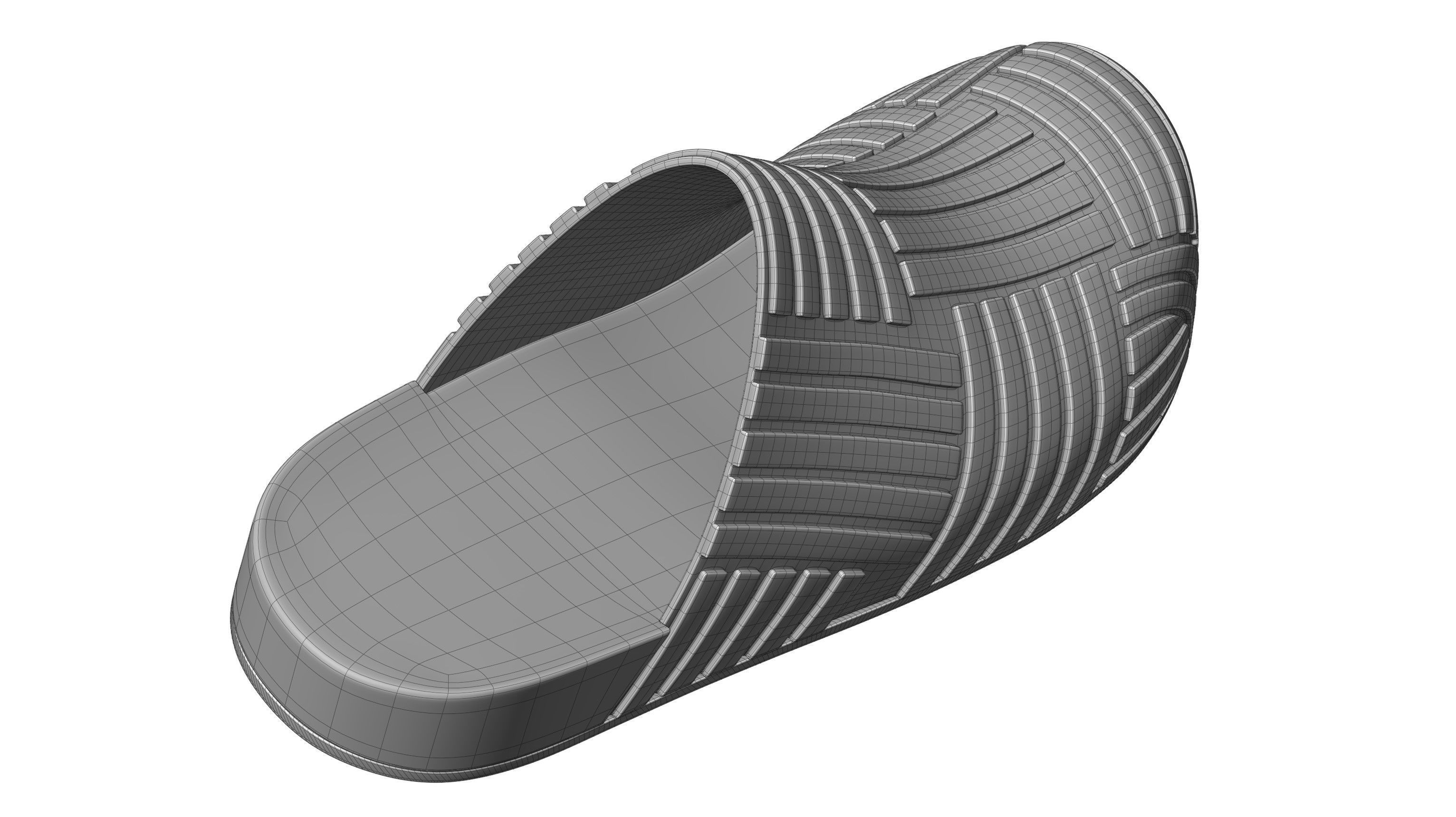 Bottega Veneta Slider Rubber Sandals 3D model_16