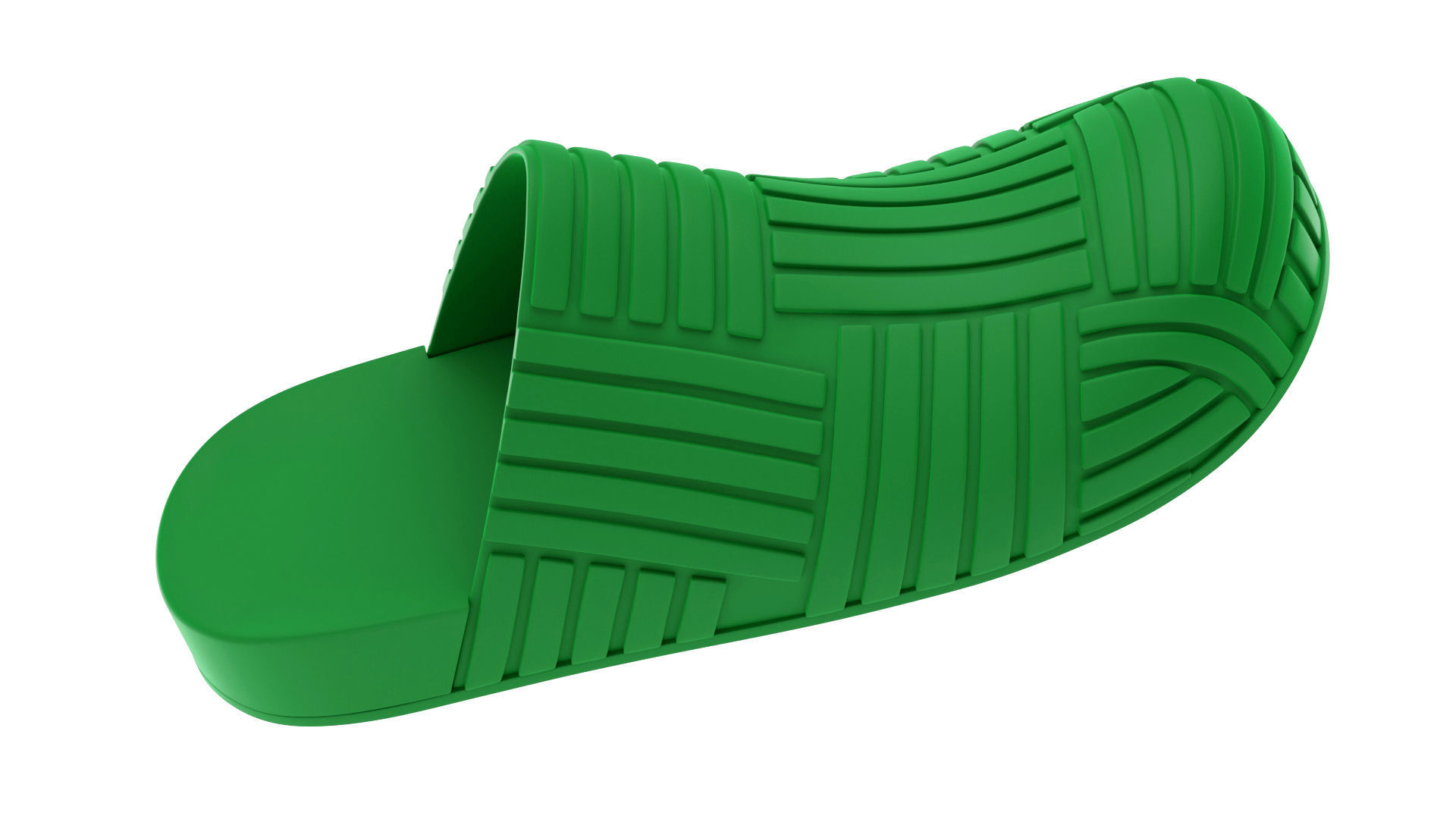 Bottega Veneta Slider Rubber Sandals 3D model_1