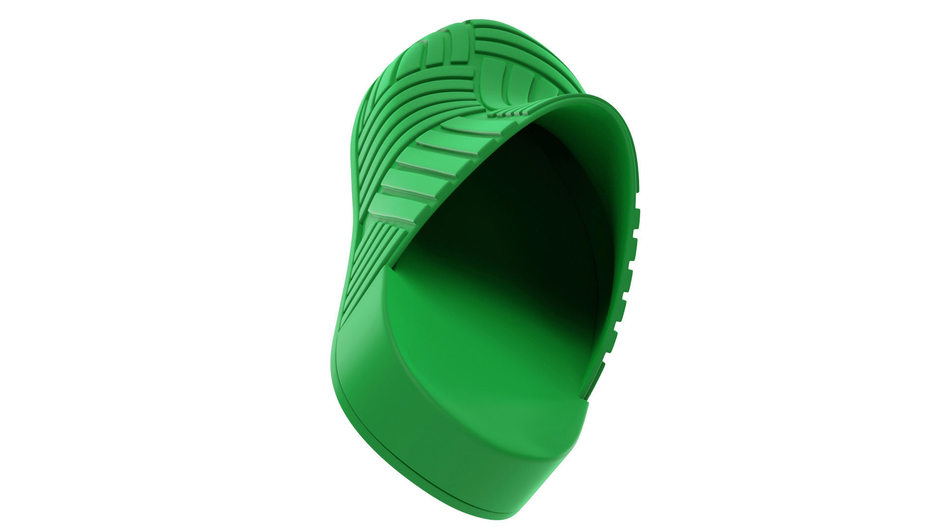 Bottega Veneta Slider Rubber Sandals 3D model_7