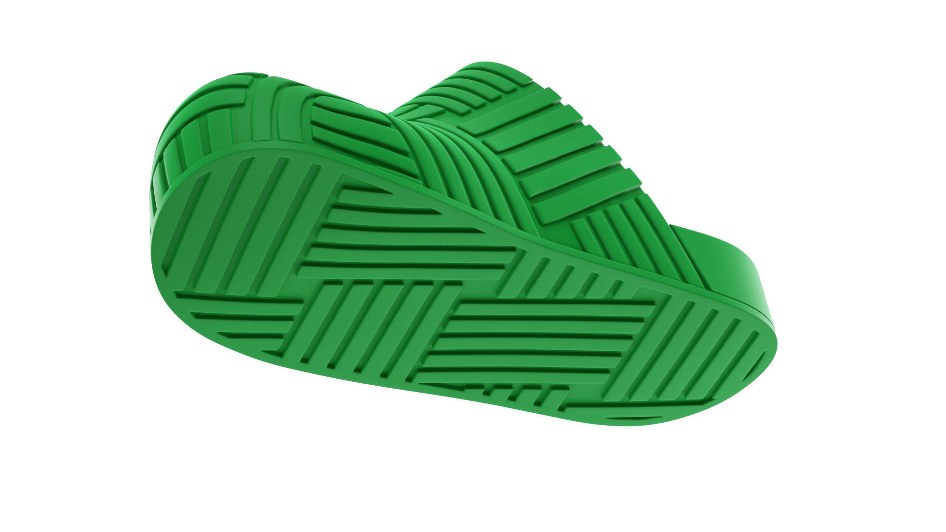 Bottega Veneta Slider Rubber Sandals 3D model_4