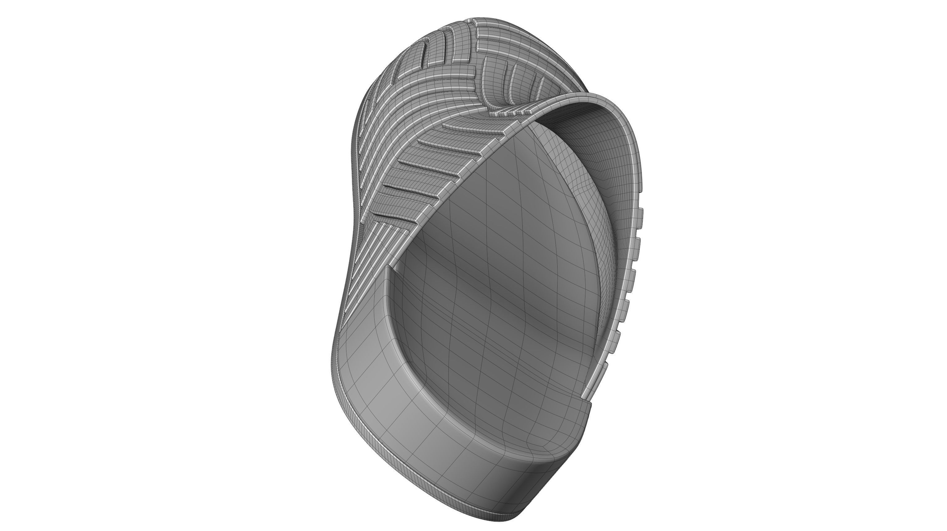 Bottega Veneta Slider Rubber Sandals 3D model_15