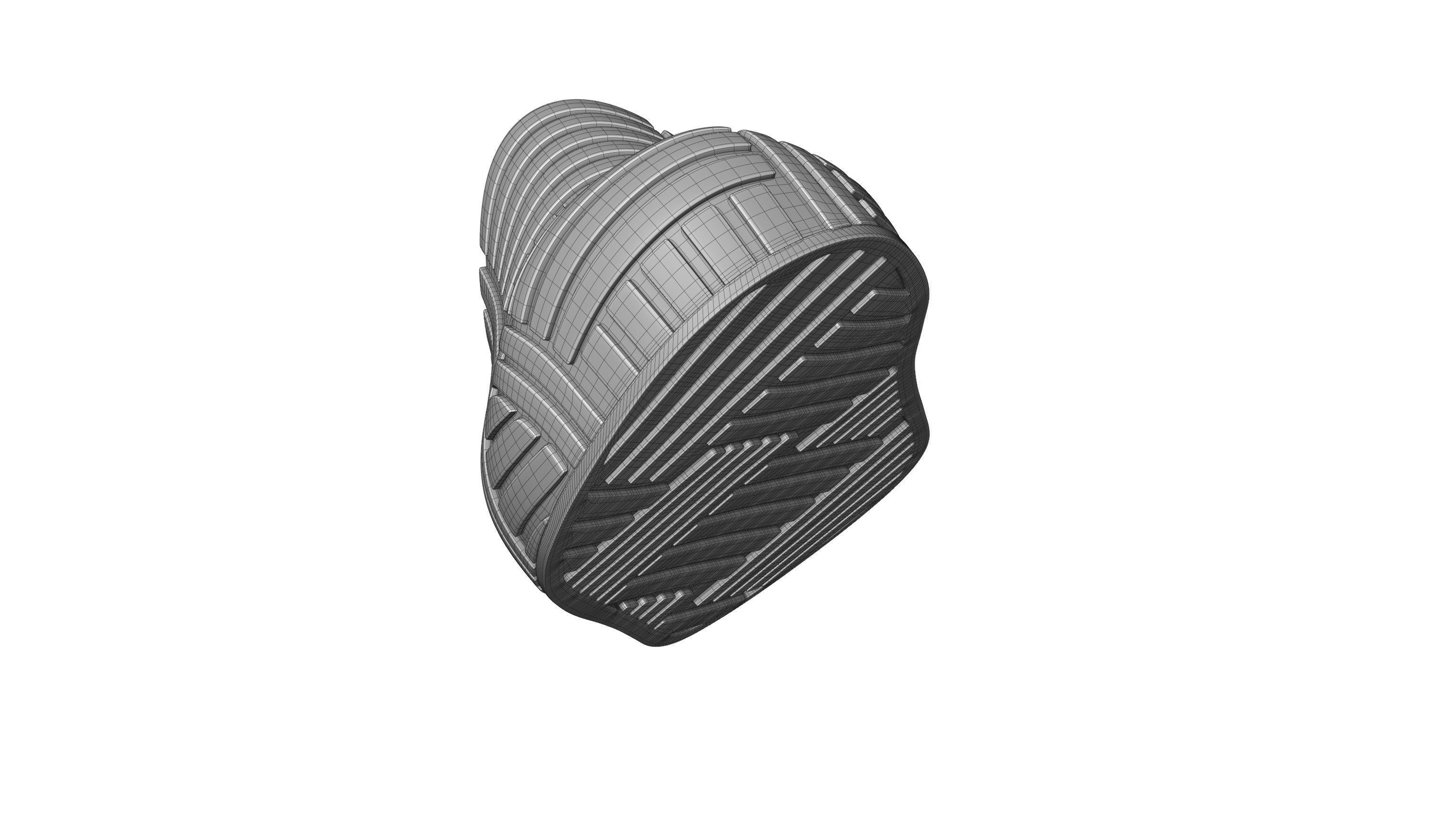 Bottega Veneta Slider Rubber Sandals 3D model_11