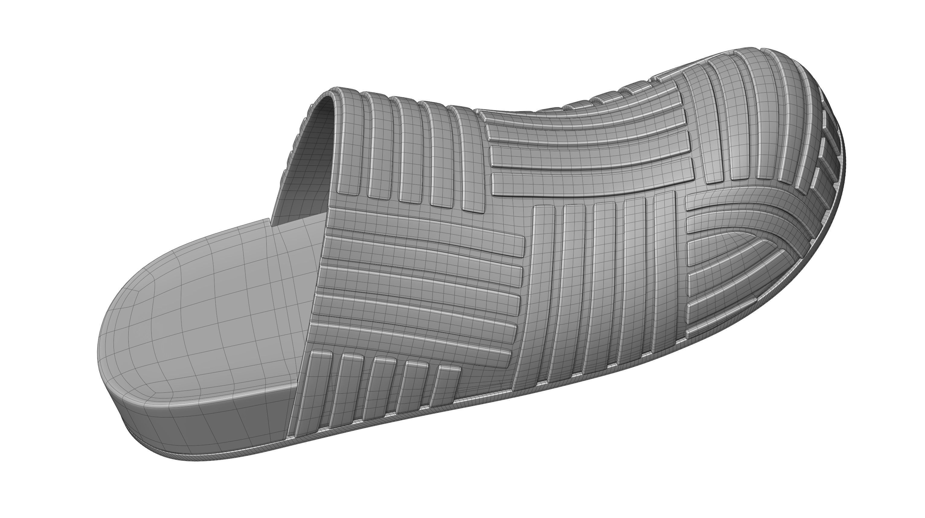 Bottega Veneta Slider Rubber Sandals 3D model_9