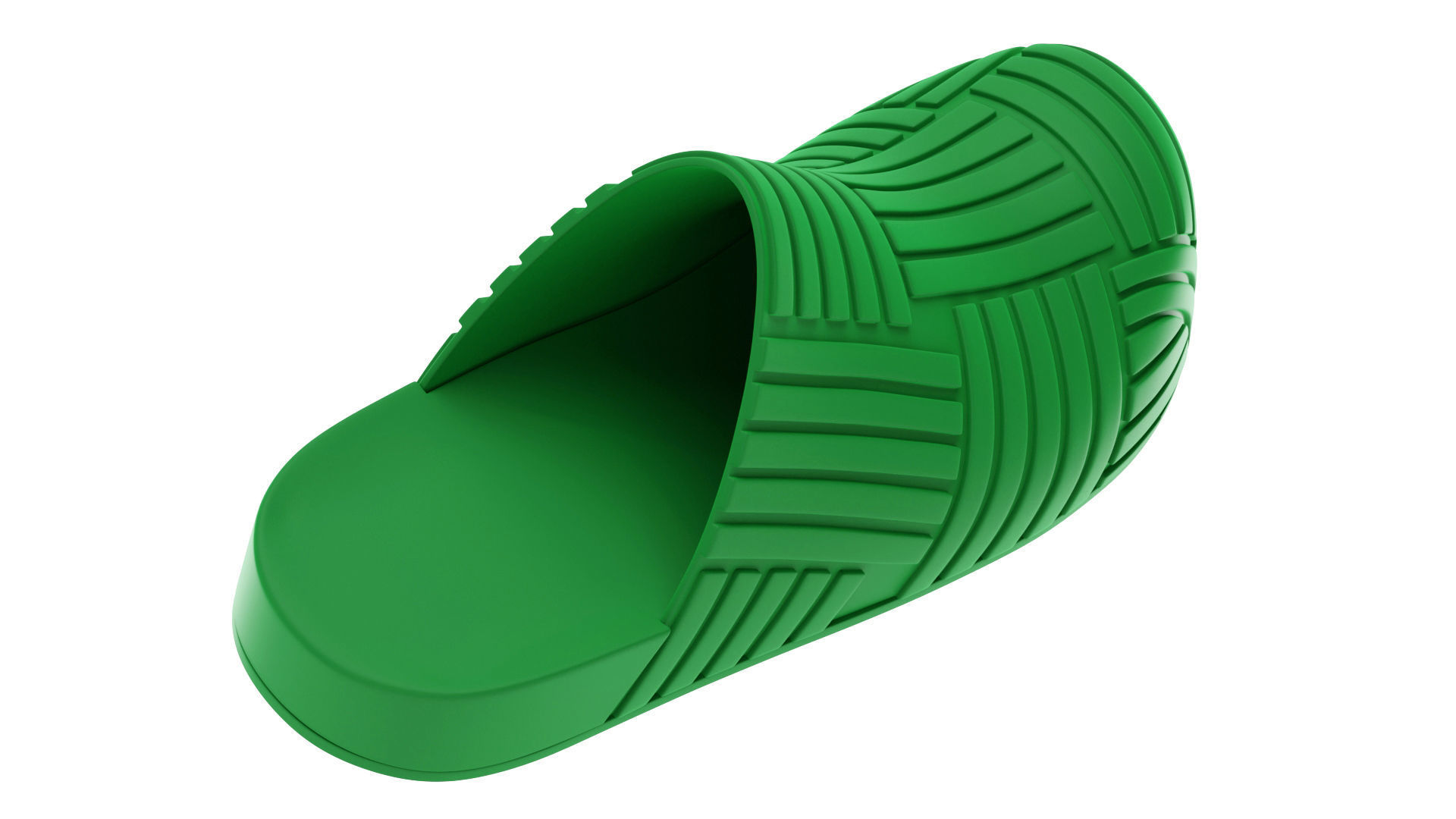 Bottega Veneta Slider Rubber Sandals 3D model_8