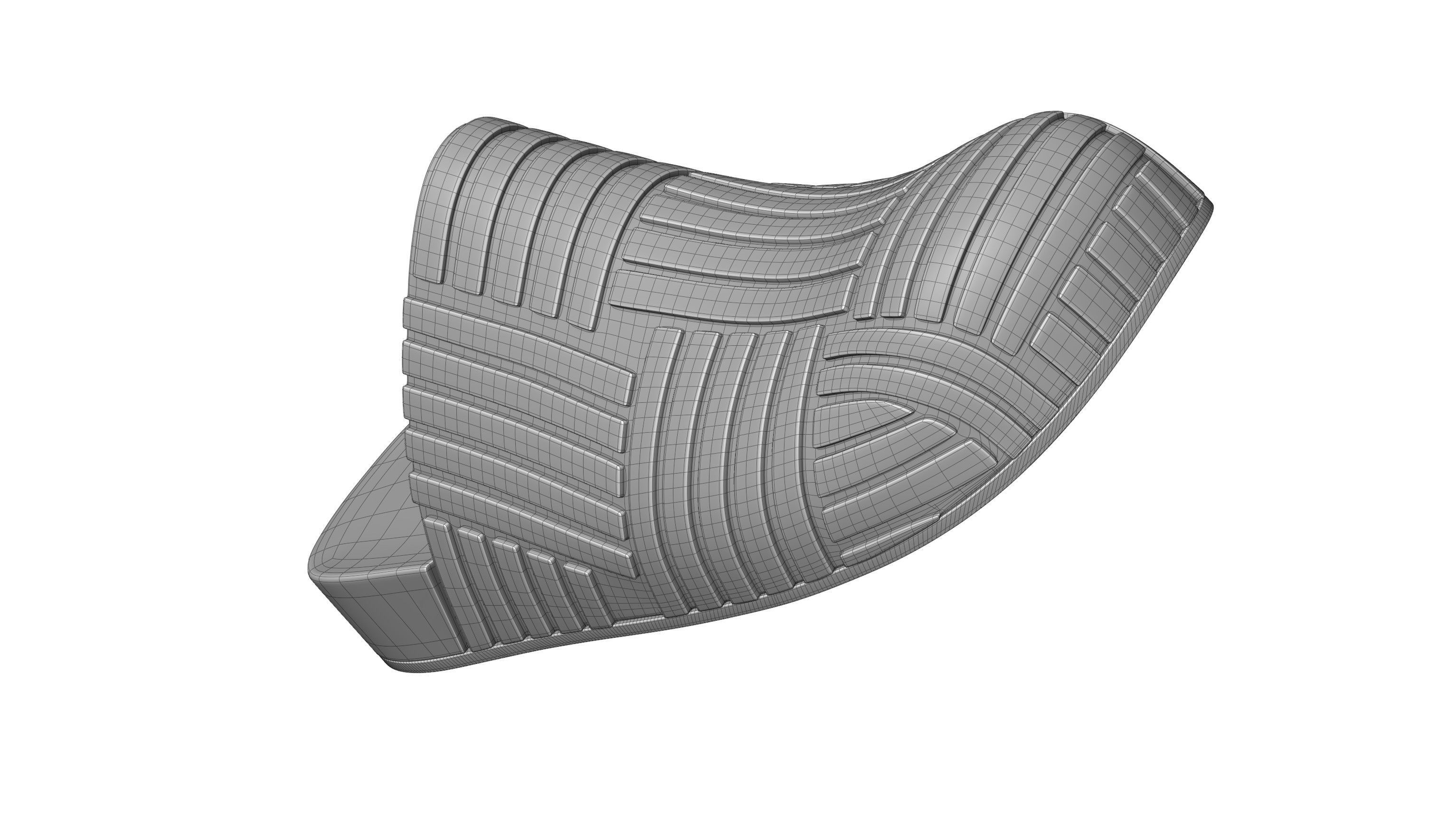 Bottega Veneta Slider Rubber Sandals 3D model_10