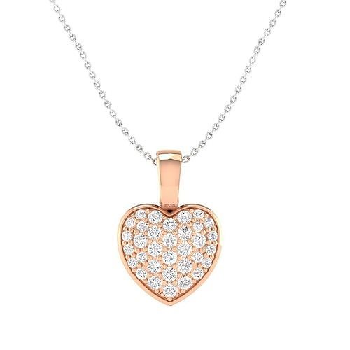 Women heart shape pendant 3dm stl jcd render details  3D print model