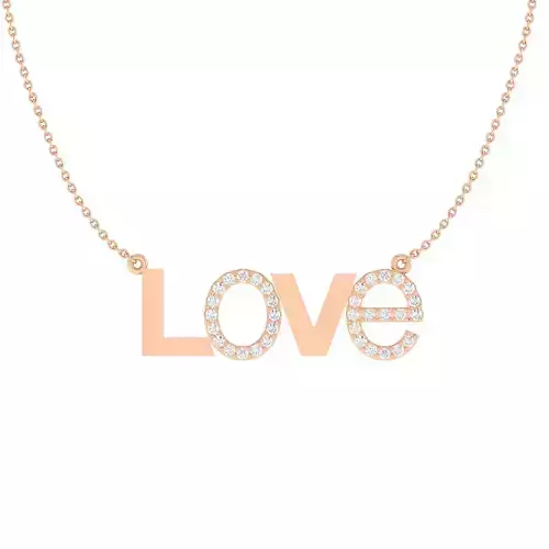 love pendant 3DM STL JCD details