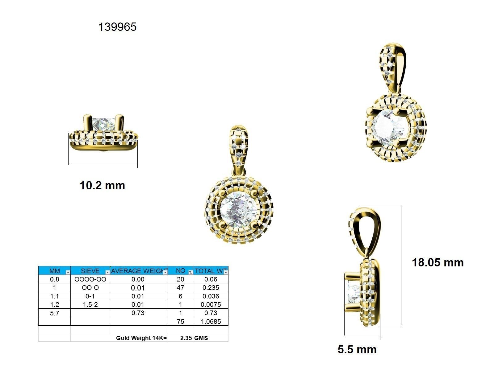 Women pendant 3dm stl jcd render details 3D print model_15