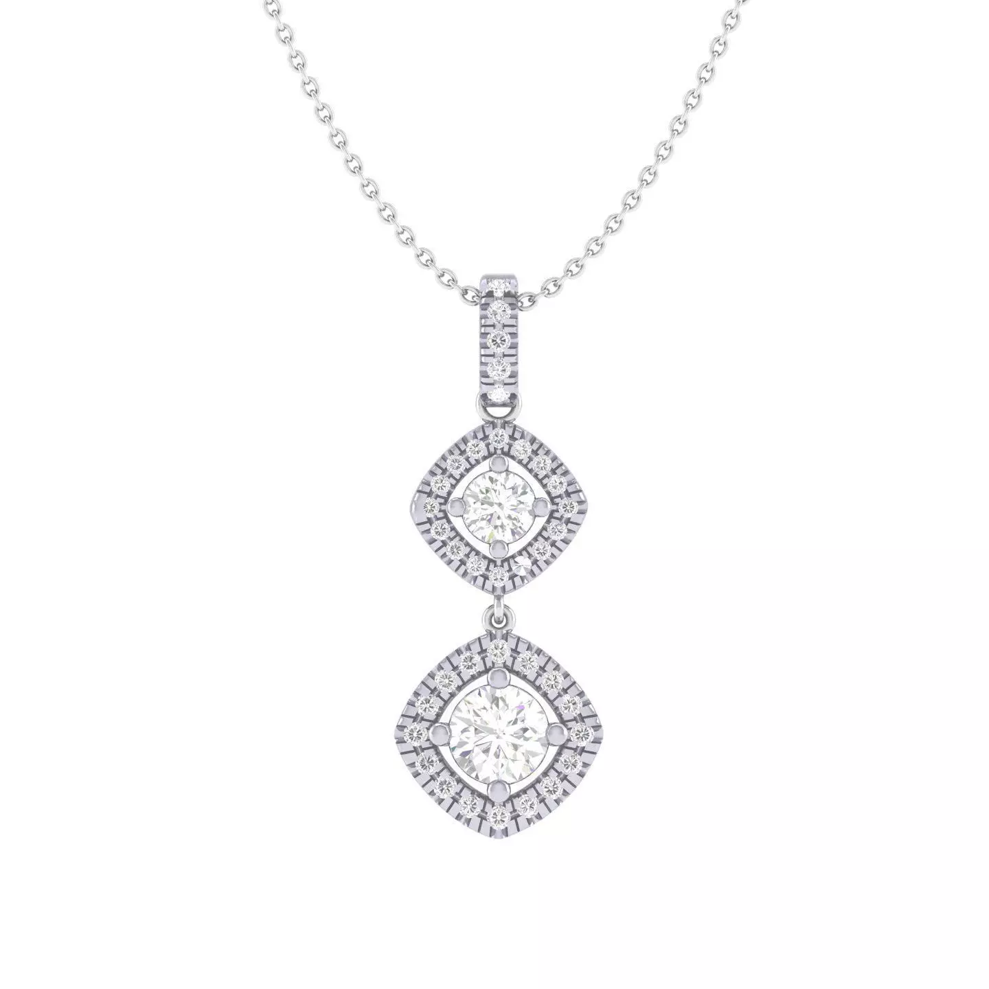 Women solitaire pendant 3dm stl jcd render details  3D print model_0