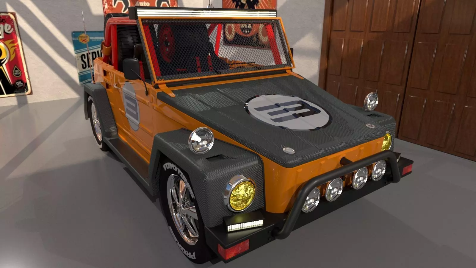 Volkswagen Safari -Thing- modified 3D model