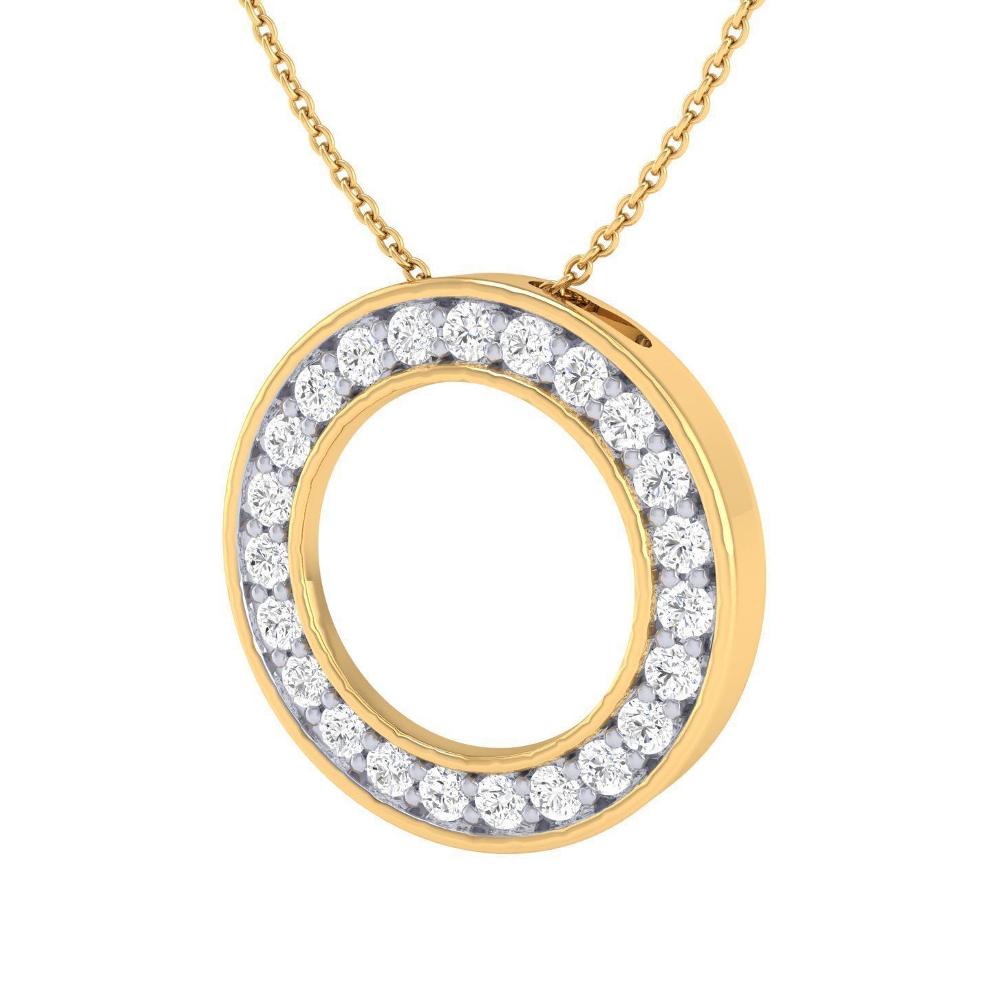 Women round pendant 3dm stl jcd render details 3D print model_8