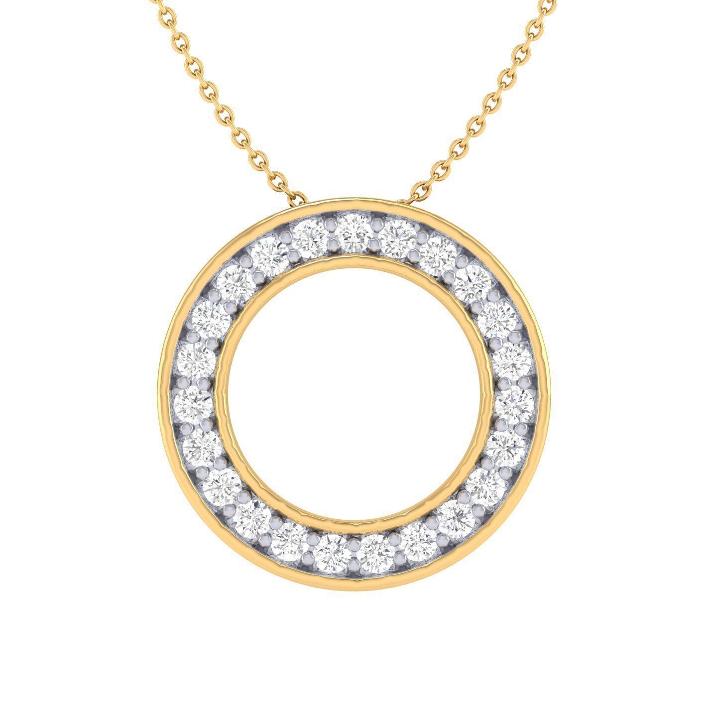 Women round pendant 3dm stl jcd render details 3D print model_6