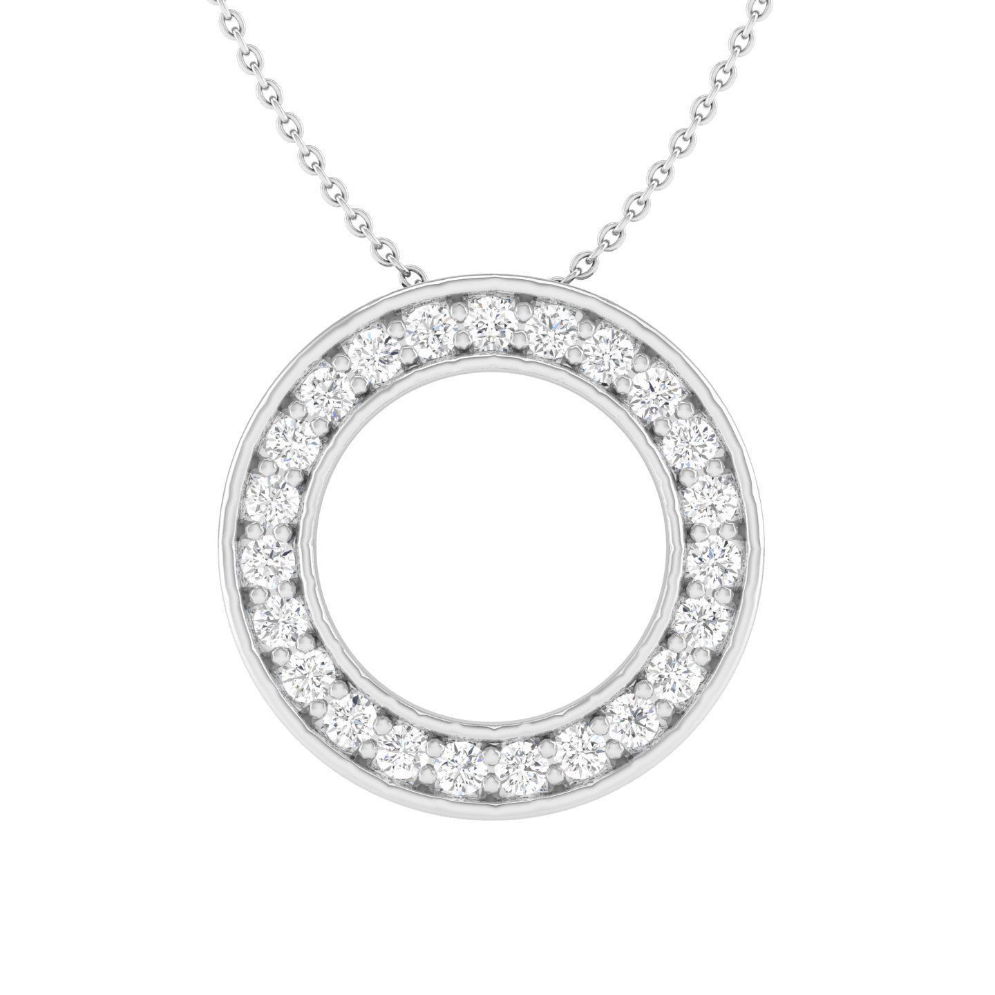 Women round pendant 3dm stl jcd render details 3D print model_3