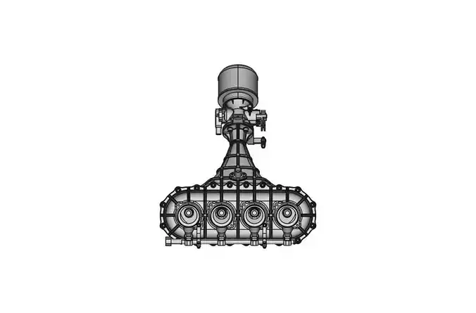 Race car intake system 3D Model