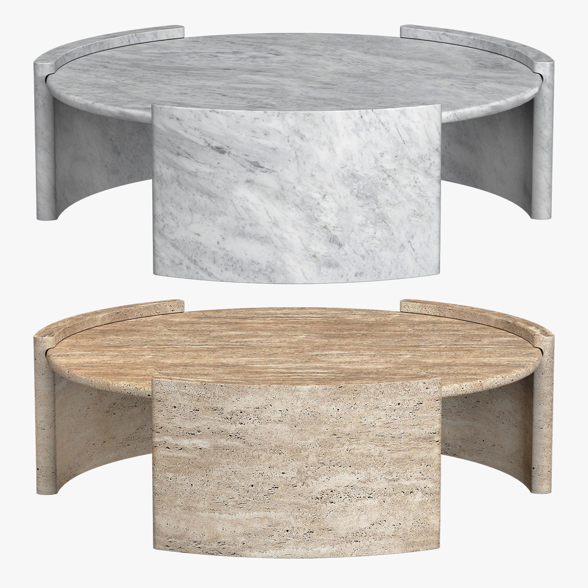 CARDIN ROUND COFFEE TABLE 3D model_8