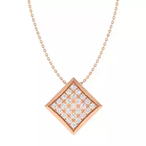 Women Square pendant 3dm stl jcd render details 