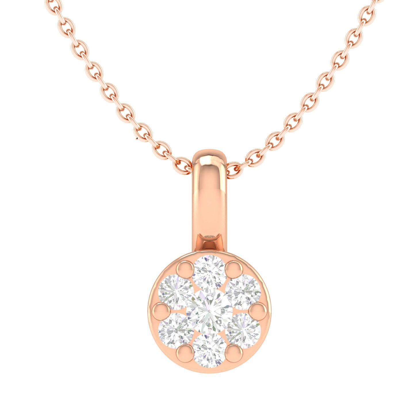 Women solitaire pendant 3dm stl jcd render details 3D print model_1